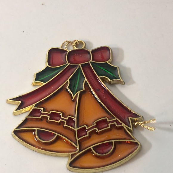 christmas Tree Hanging Stained Glass ornaments Size 3.25”x2.50”(6 pieces) - Picture 10 of 16